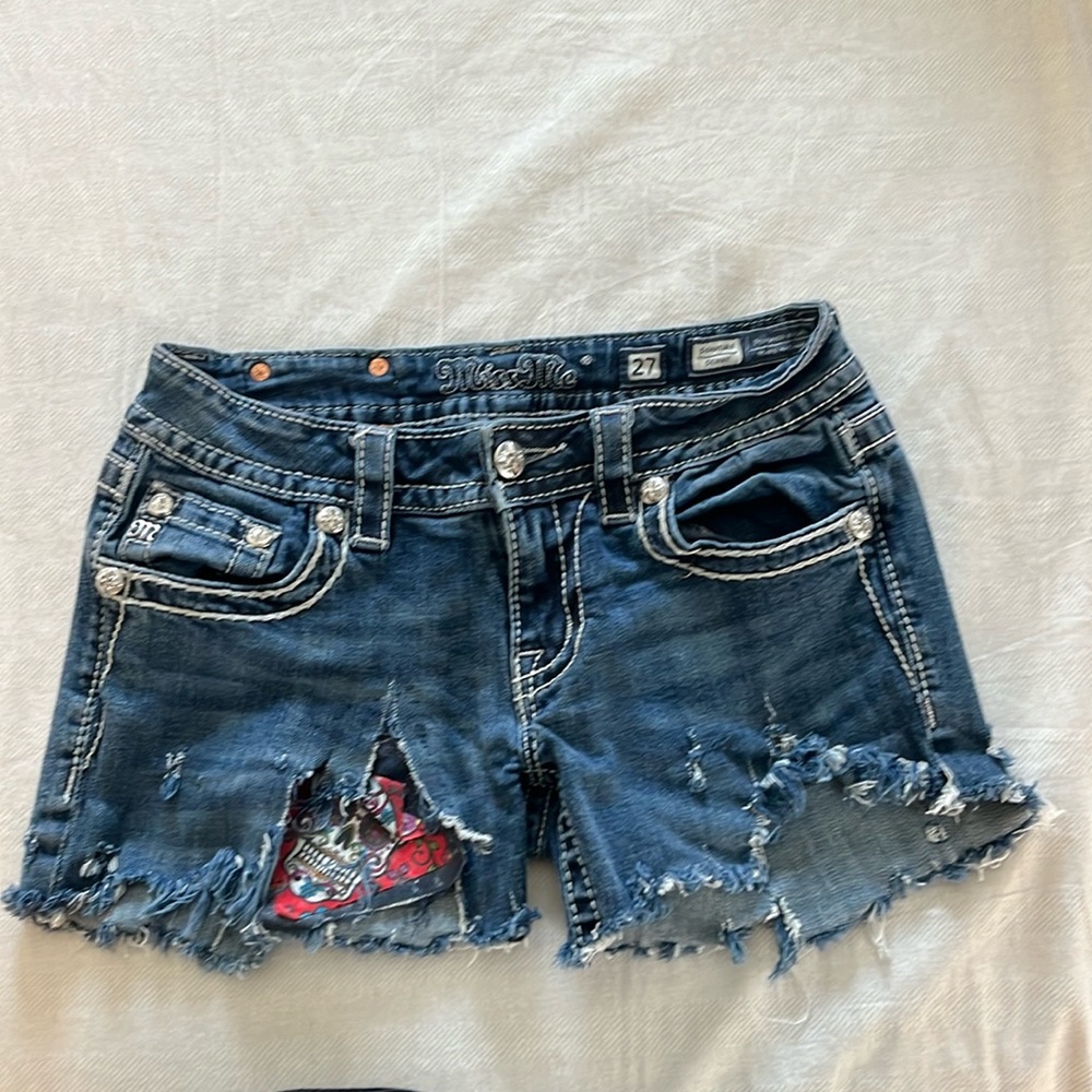 MissMe Signature Skinny Shorts Size 27